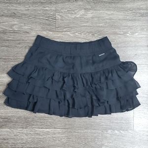 Abercrombie navy ruffled skirt